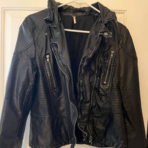 Free people leather jacket